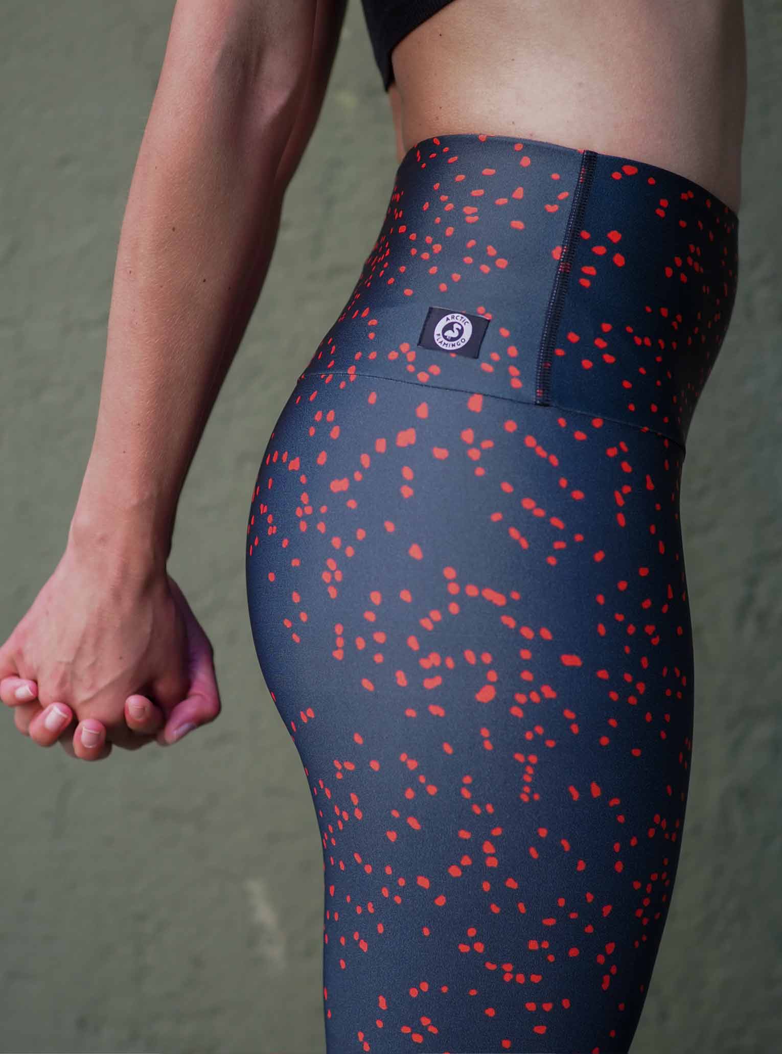 Yoga Leggings RED BUTTERFLY
