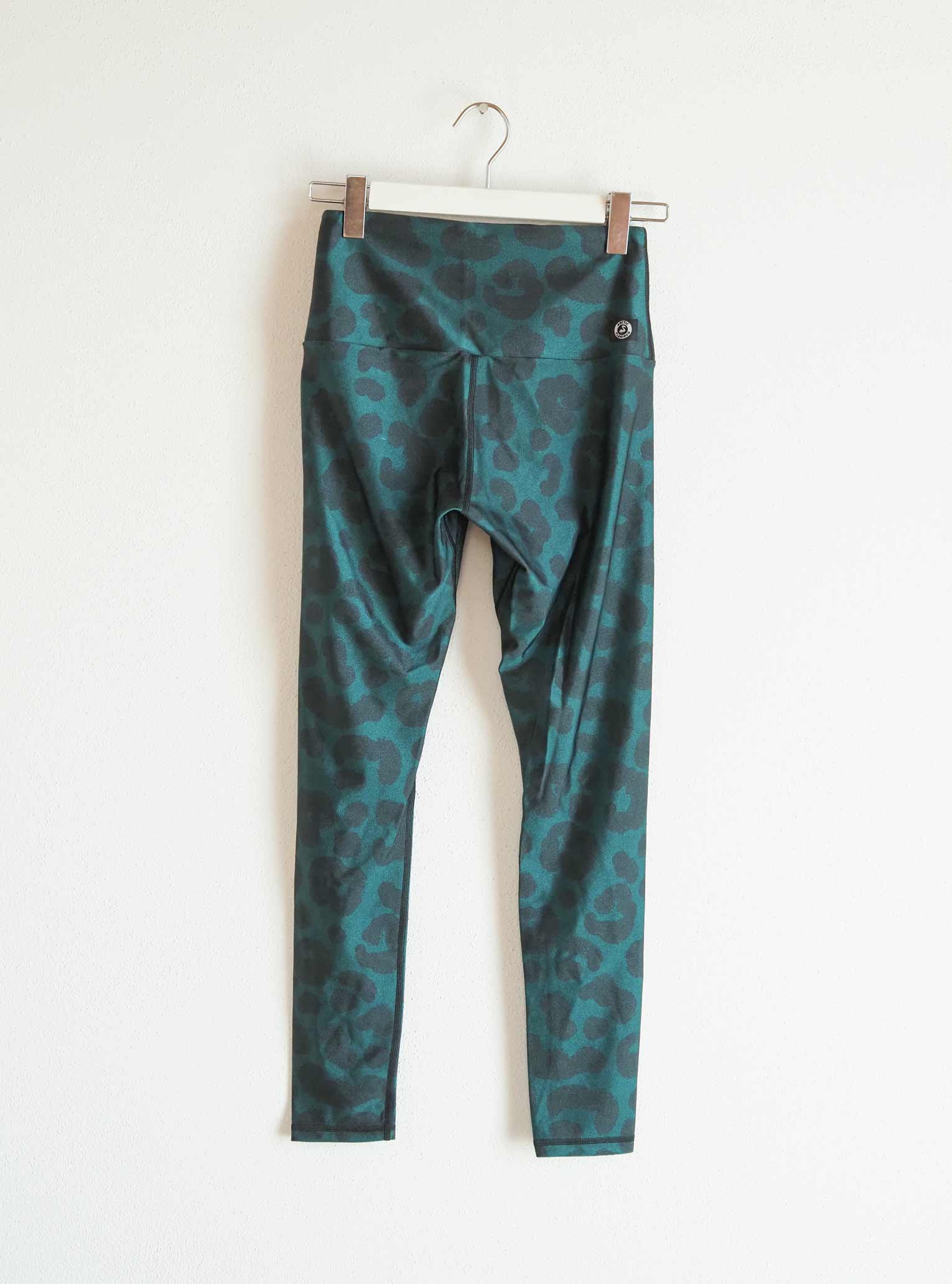 B-WARE Yoga Leggings GREEN LEOPARD B-WARE