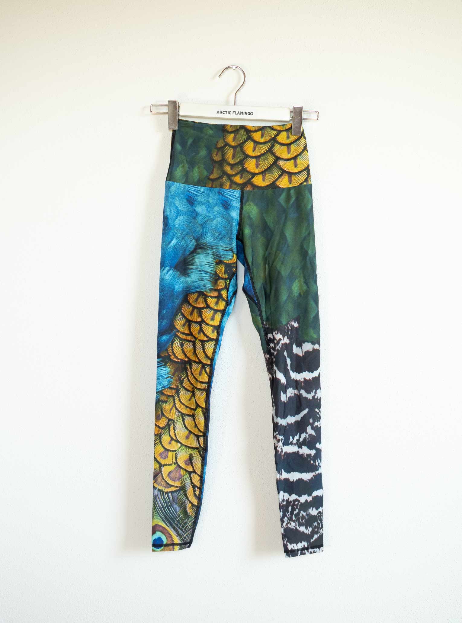 Gr. XS - Yoga Leggings PEACOCK