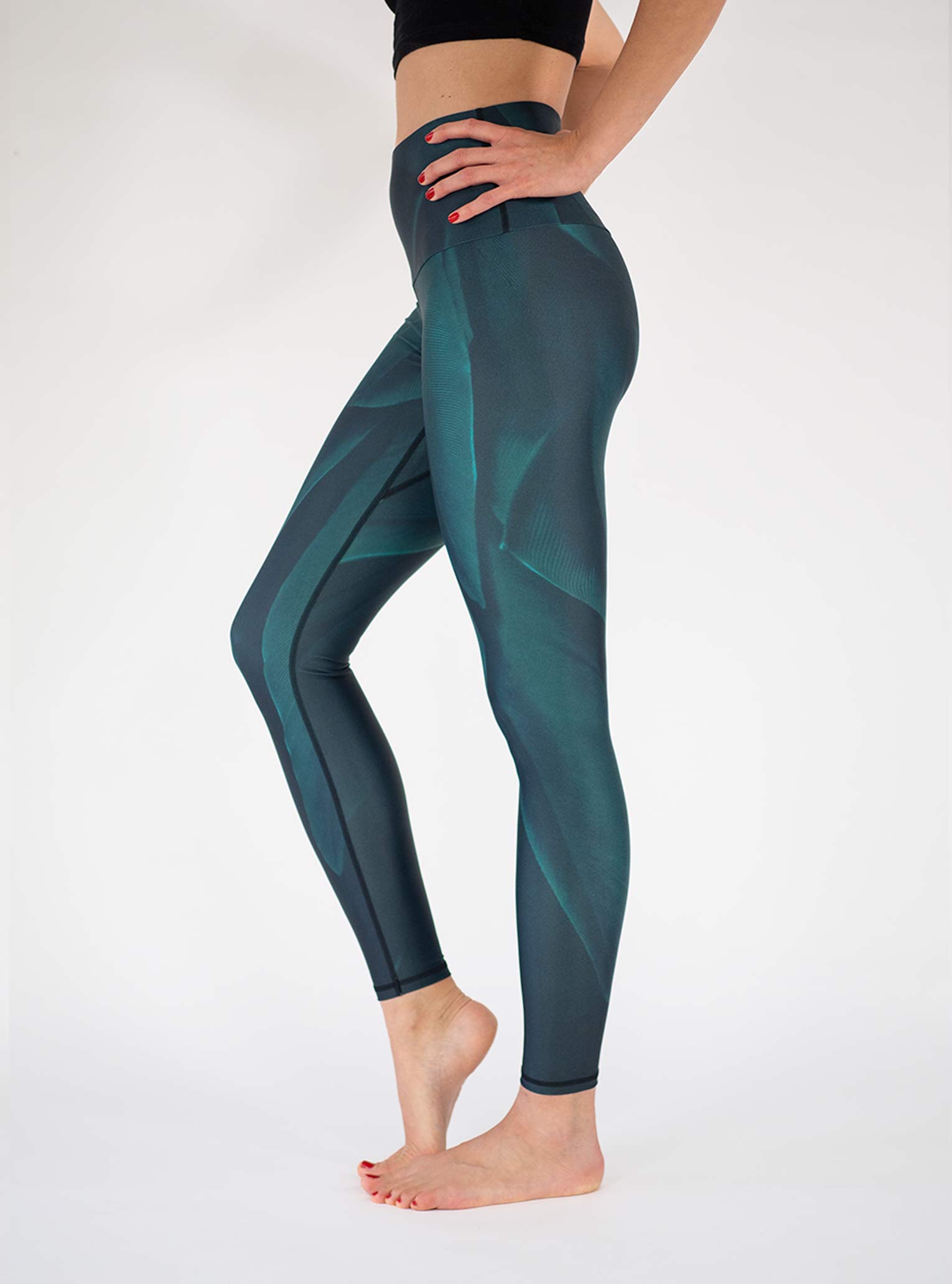 Yoga Leggings GREEN BIRD