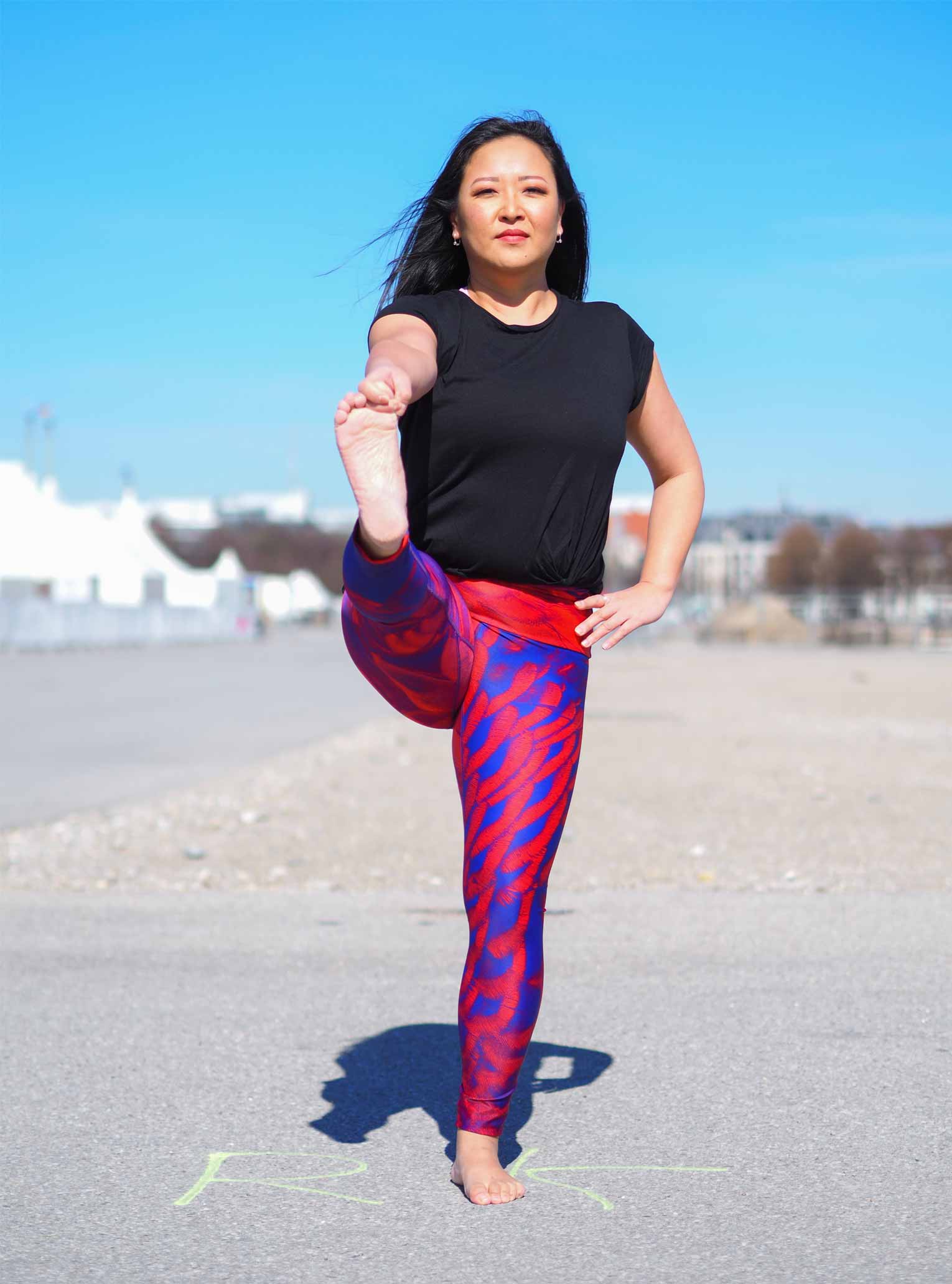 Yoga Leggings PURPLE BIRD