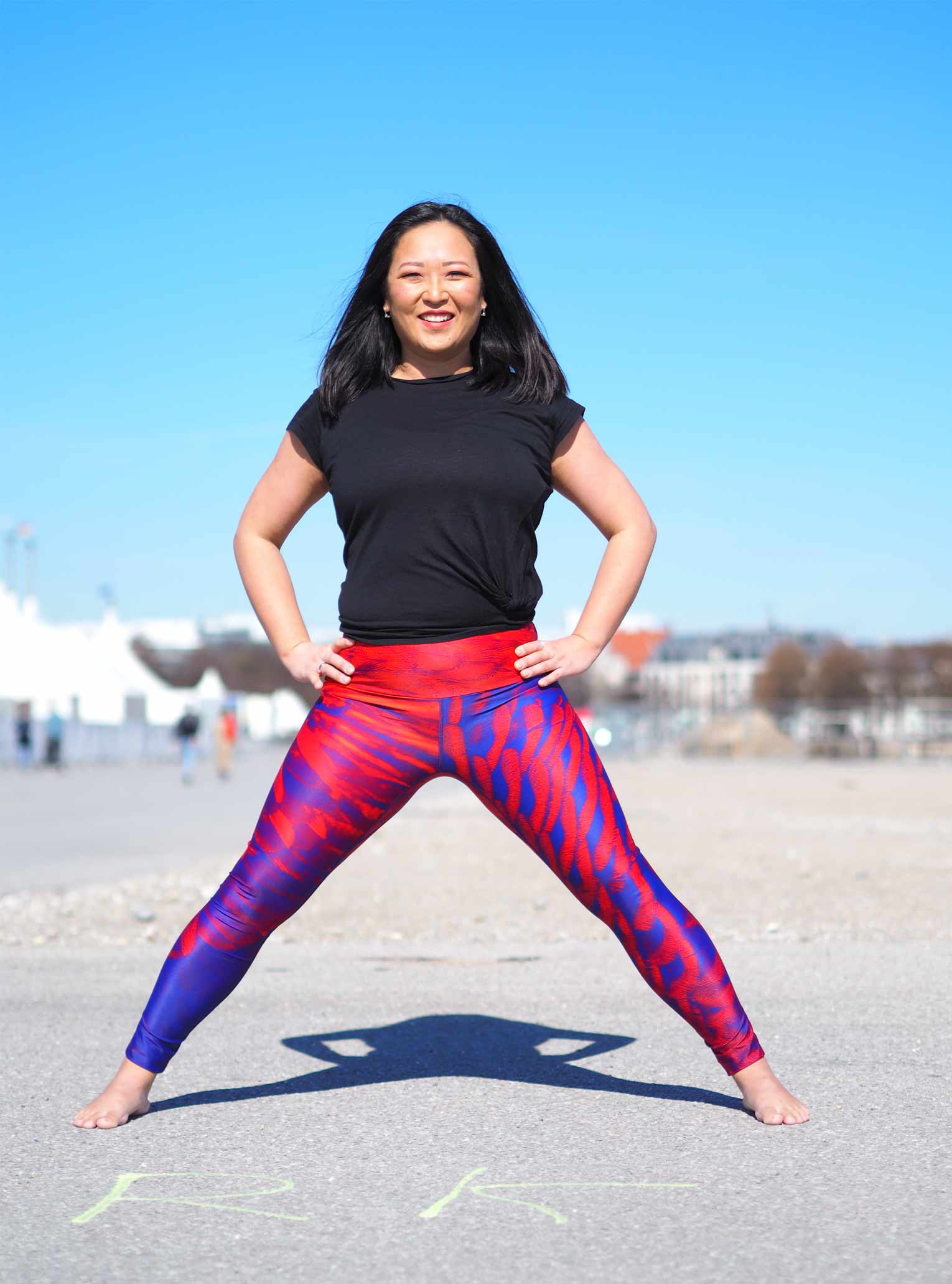 Yoga Leggings PURPLE BIRD