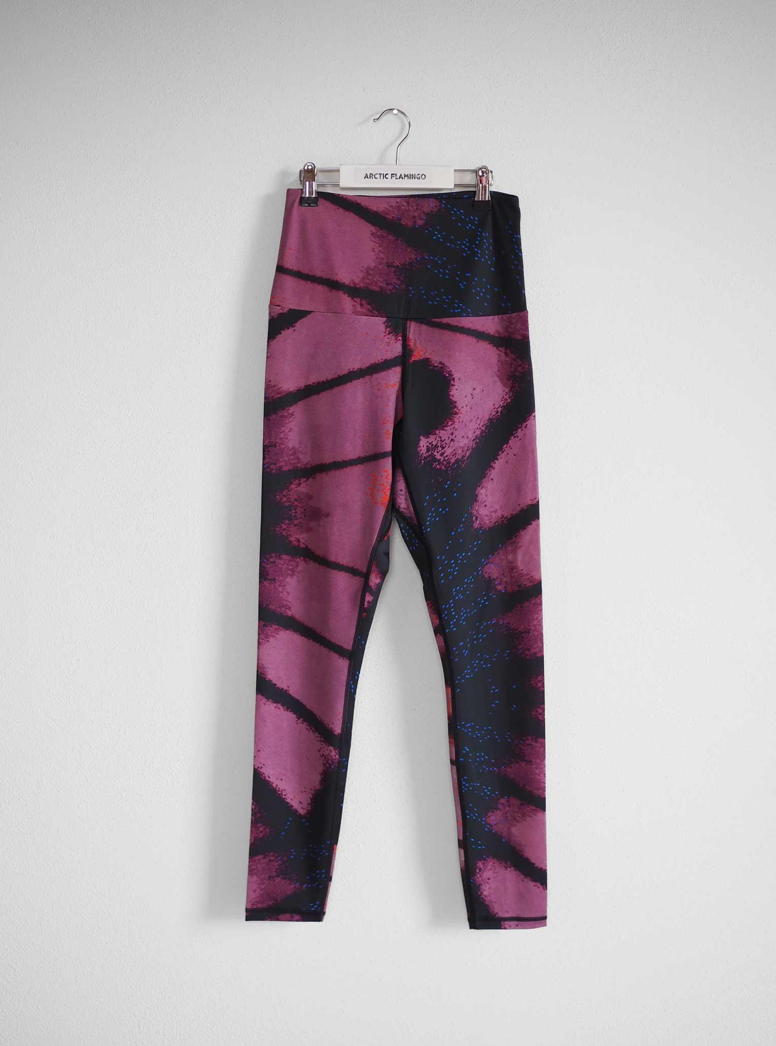 Gr. M - Yoga Leggings BERRY BUTTERFLY