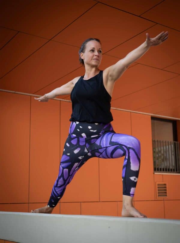 Violett Lila Bunte Yoga Leggings