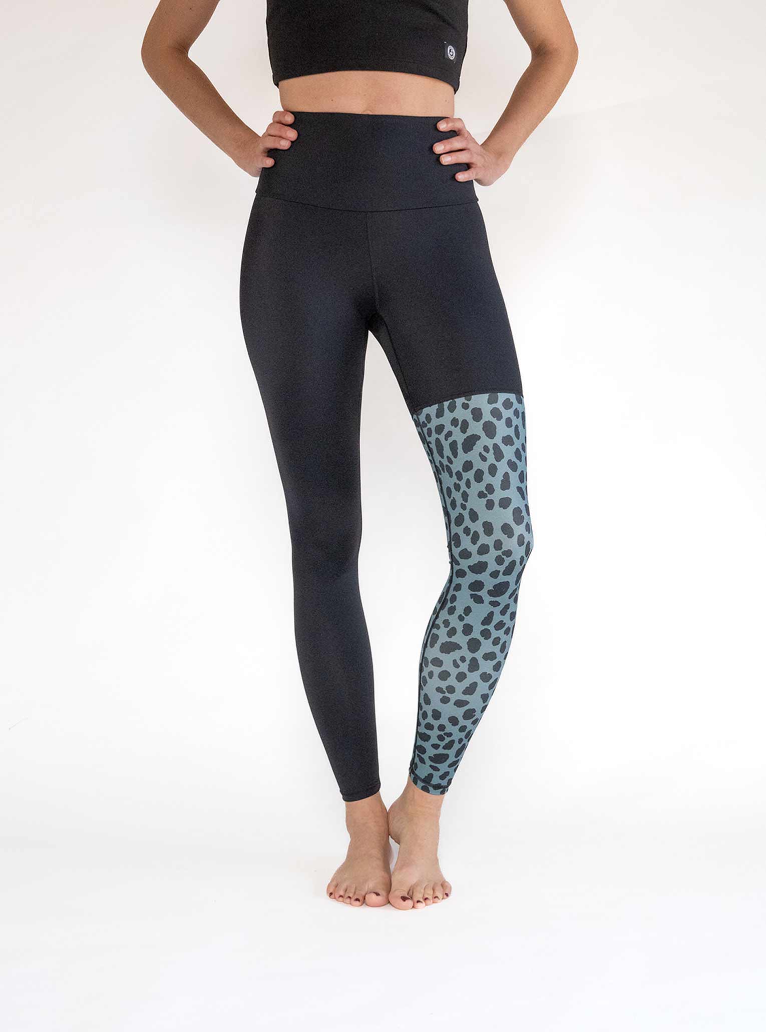 Mightly Girls Fair Trade Organic Cotton Flare Leggings Yoga Pant - Small  (6.7), Black