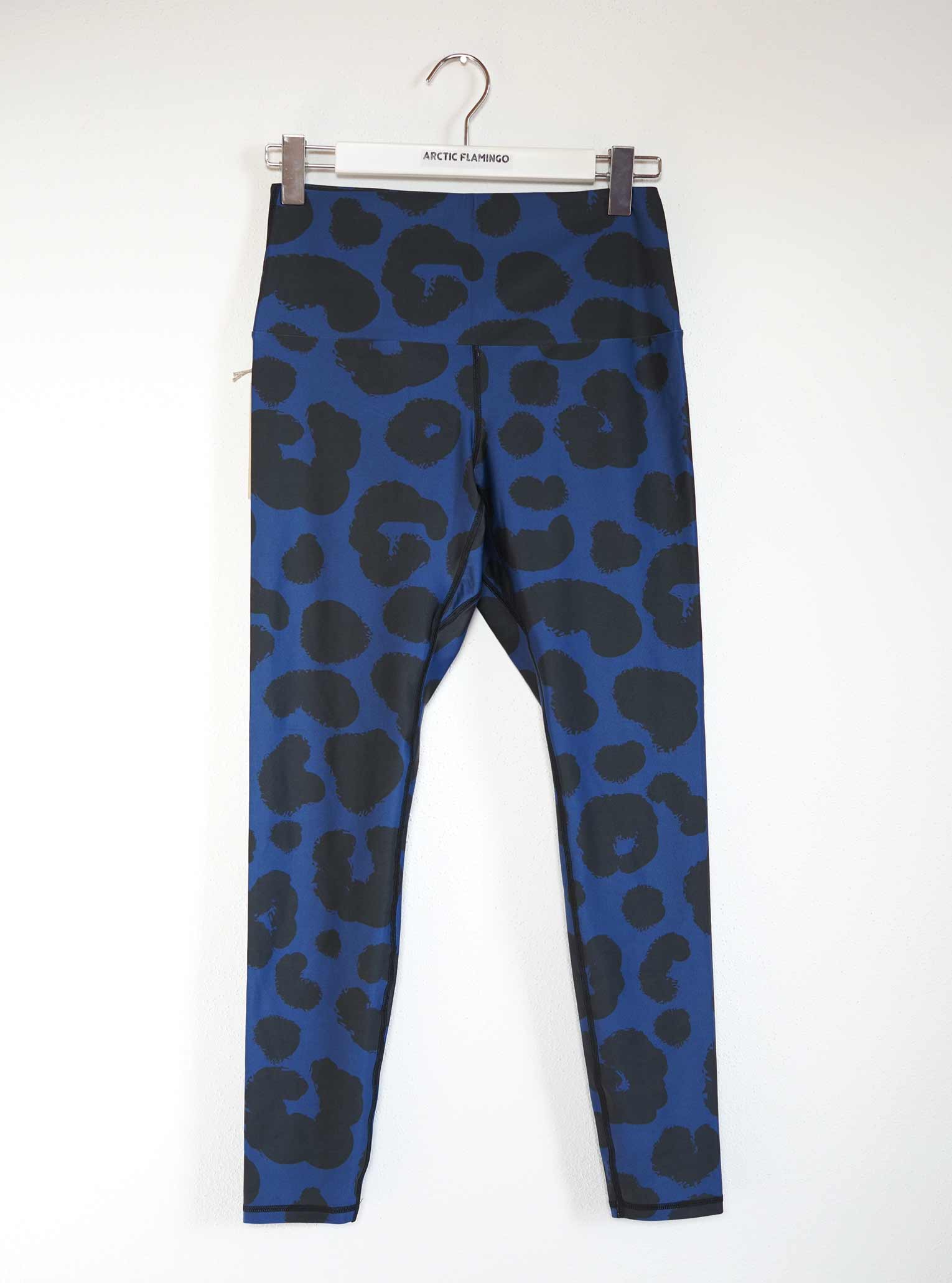 Blue leopard leggings